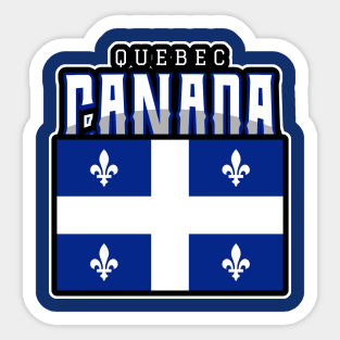 Quebec Canada, Flag Canadian Pride Sticker